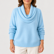 Agnes | Draped Cowl Neck Jumper