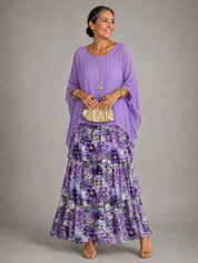 Lara | Elegant Tiered Flowing Maxi Dress