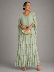 Lara | Elegant Tiered Flowing Maxi Dress