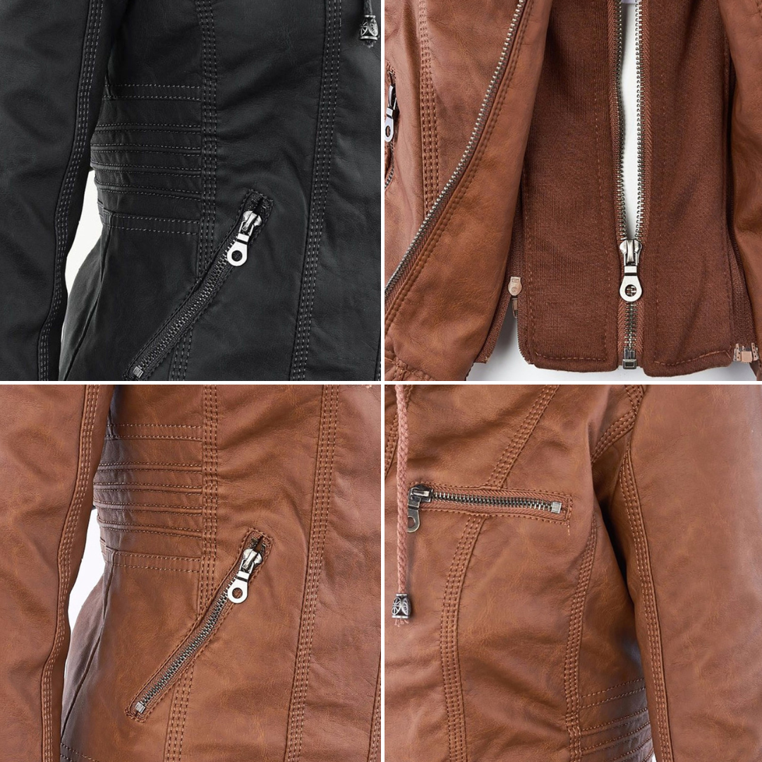 Pia | Modern Leather Jacket
