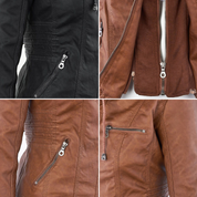 Pia | Modern Leather Jacket