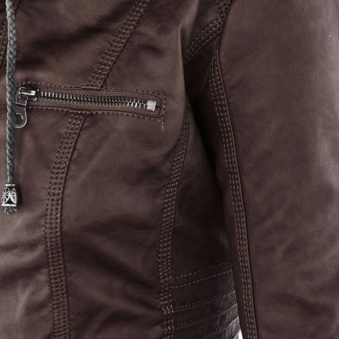 Pia | Modern Leather Jacket