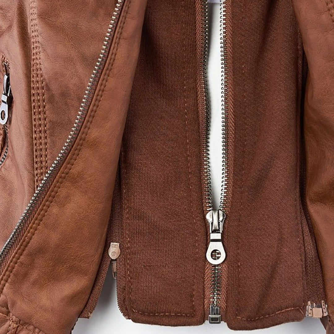 Pia | Modern Leather Jacket