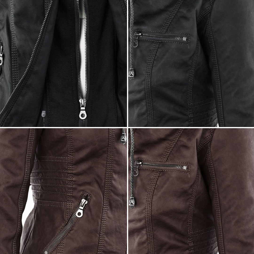 Pia | Modern Leather Jacket