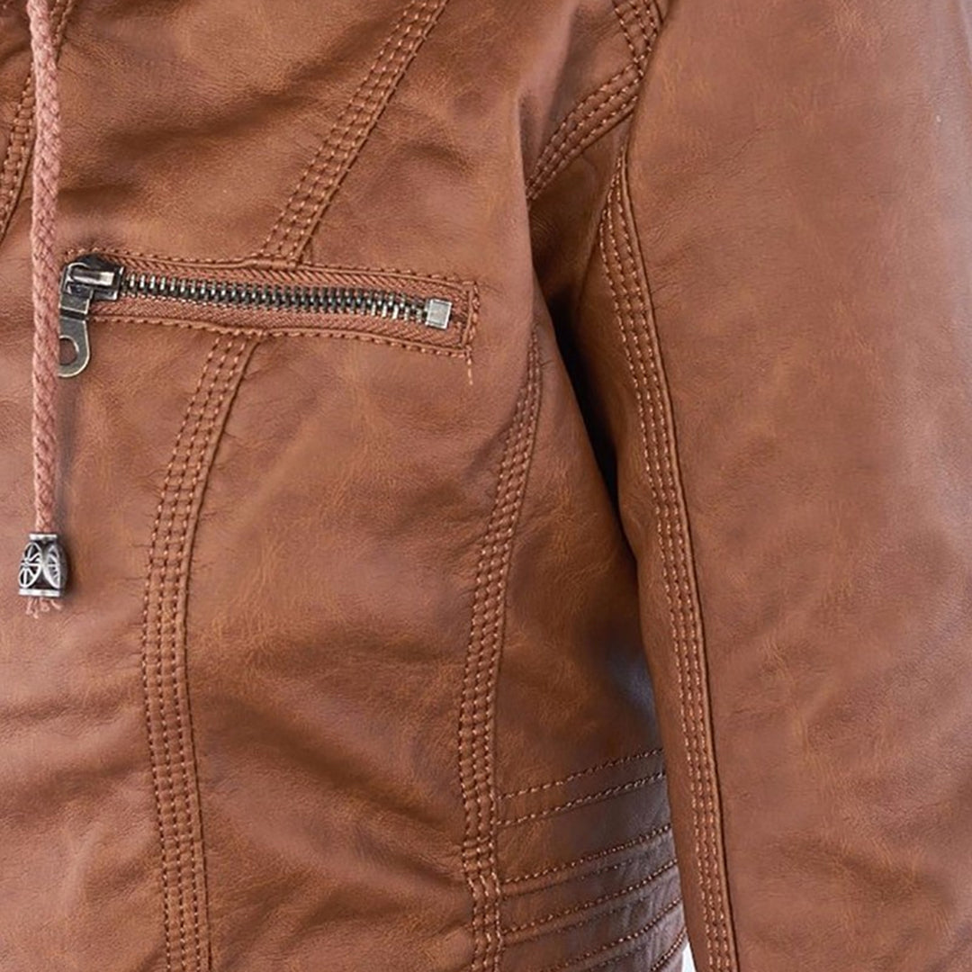Pia | Modern Leather Jacket