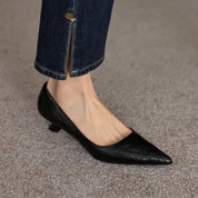 Verrine Leather Low Pumps