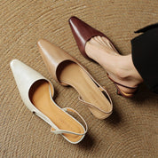 Arlise Leather Slingback Pumps