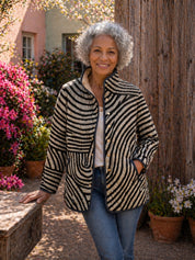 Inaya | Retro Circle Quilted Jacket