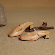 Meyra Leather Mules