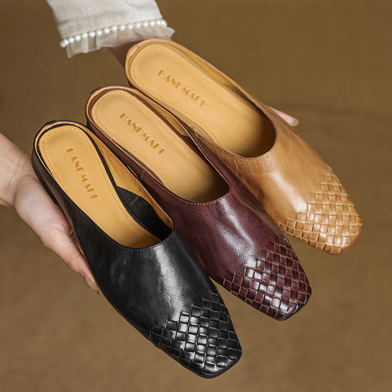 Viola Genuine Leather Mules
