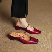 Meyra Leather Mules