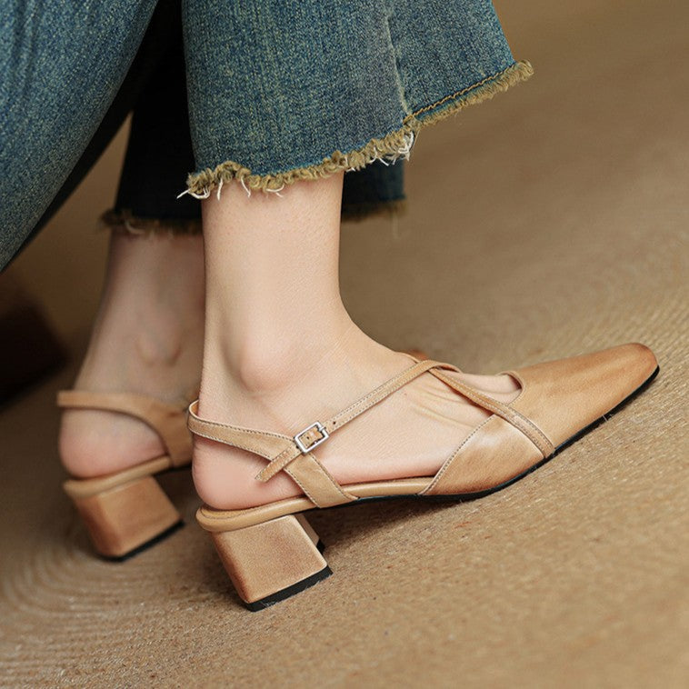 Valenne Leather Heels