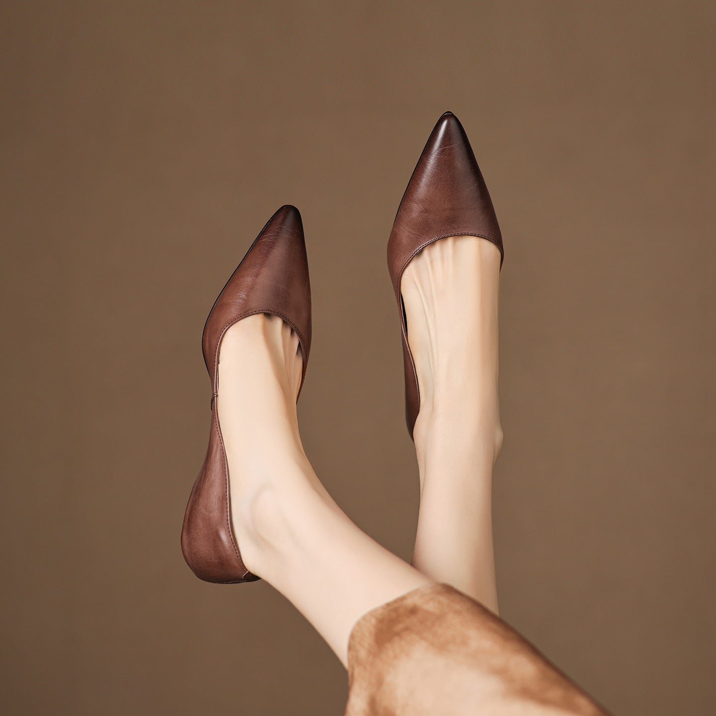 Arla Genuine Leather Flats