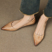 Arla Genuine Leather Flats