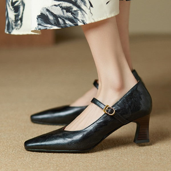 Orvane Mary Jane Leather Pumps