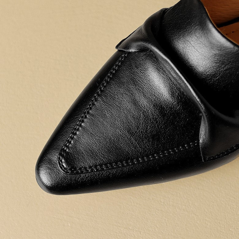 Marloe Pointed Leather Mules