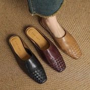 Viola Genuine Leather Mules