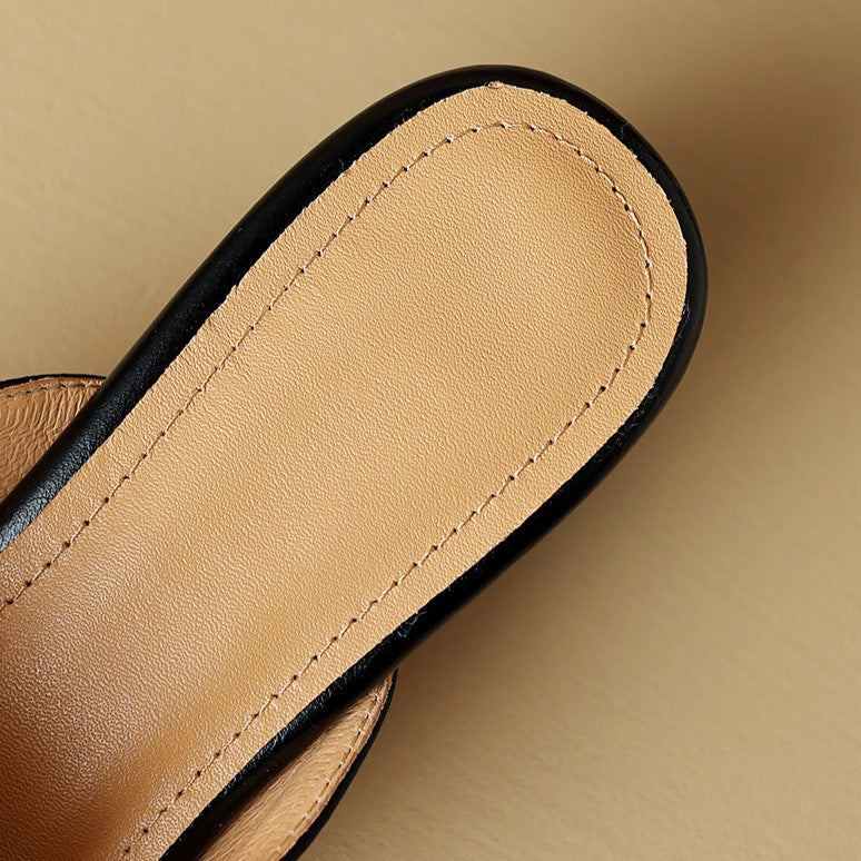 Marloe Pointed Leather Mules