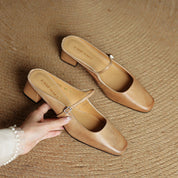 Meyra Leather Mules