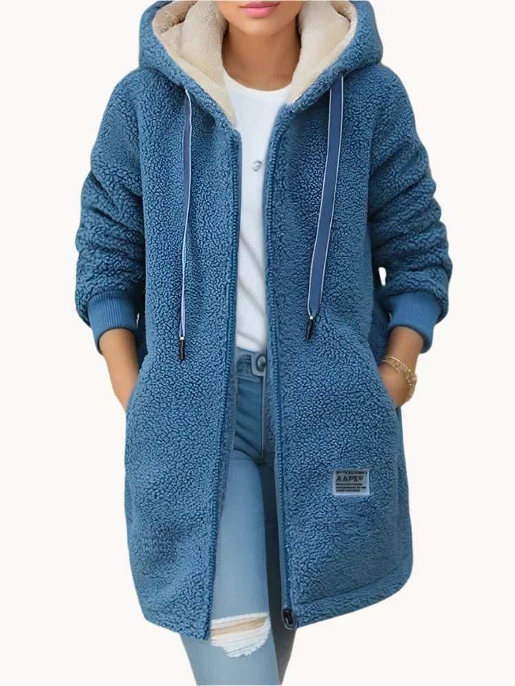 Emily | Cozy fleece hooded jacket