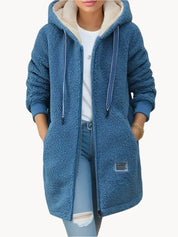 Emily | Cozy fleece hooded jacket
