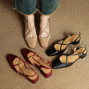 Valenne Leather Heels