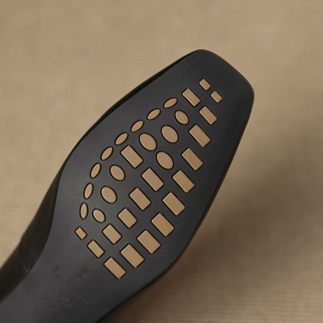 Marvane Leather Kitten Heels