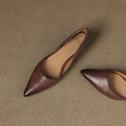 Arla Genuine Leather Flats