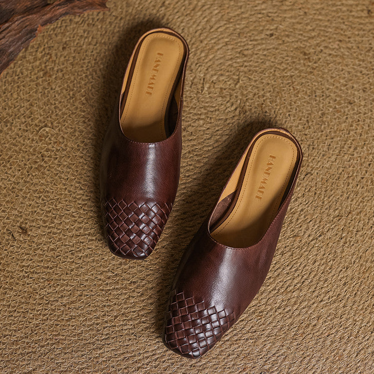 Viola Genuine Leather Mules