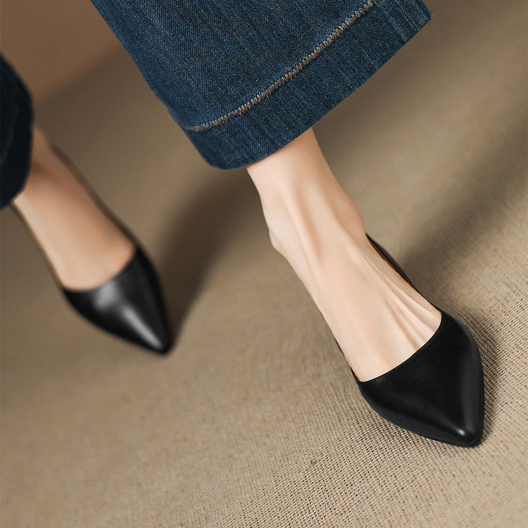 Arla Genuine Leather Flats