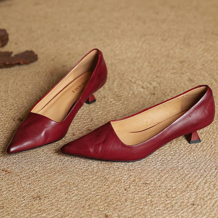 Serane Leather Heels