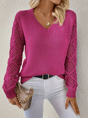 Rosy | Crochet detailed jumper