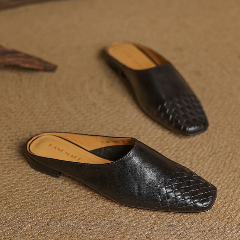 Viola Genuine Leather Mules