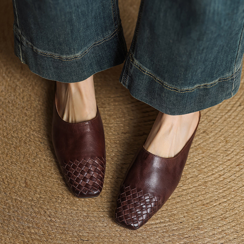 Viola Genuine Leather Mules