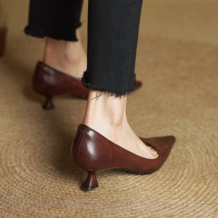 Serane Leather Heels