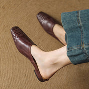 Viola Genuine Leather Mules