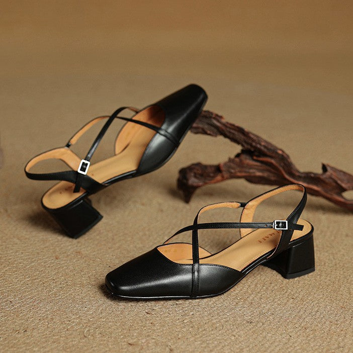 Valenne Leather Heels