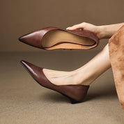 Arla Genuine Leather Flats