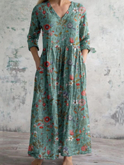 Celestine | Dress with vintage floral print
