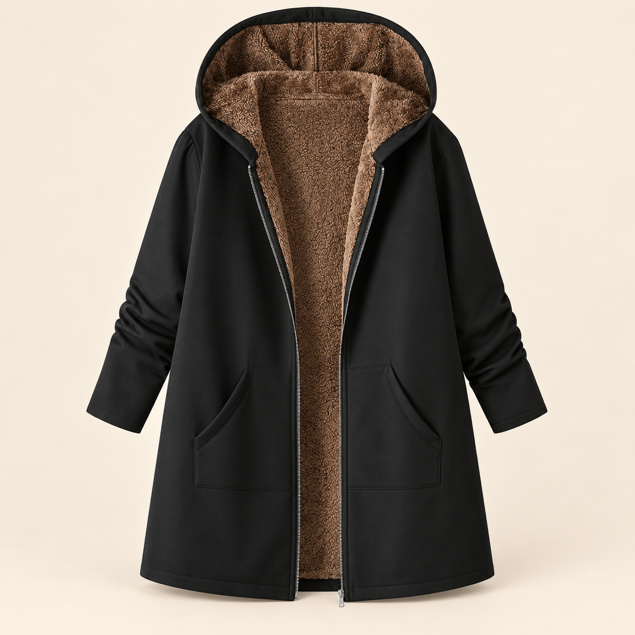 Judith | Plush-Lined Hooded Coat
