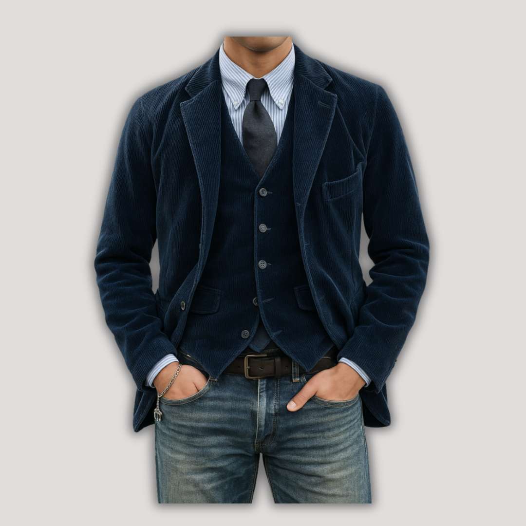 Tom | Blazer and Waistcoat Set in Velvet