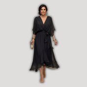 Arabella | Flowing V-Neck Silhouette Dress