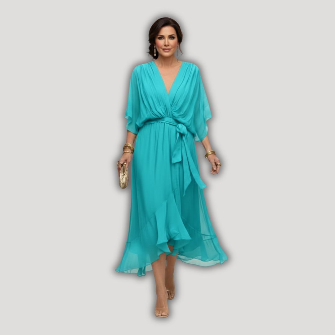 Arabella | Flowing V-Neck Silhouette Dress