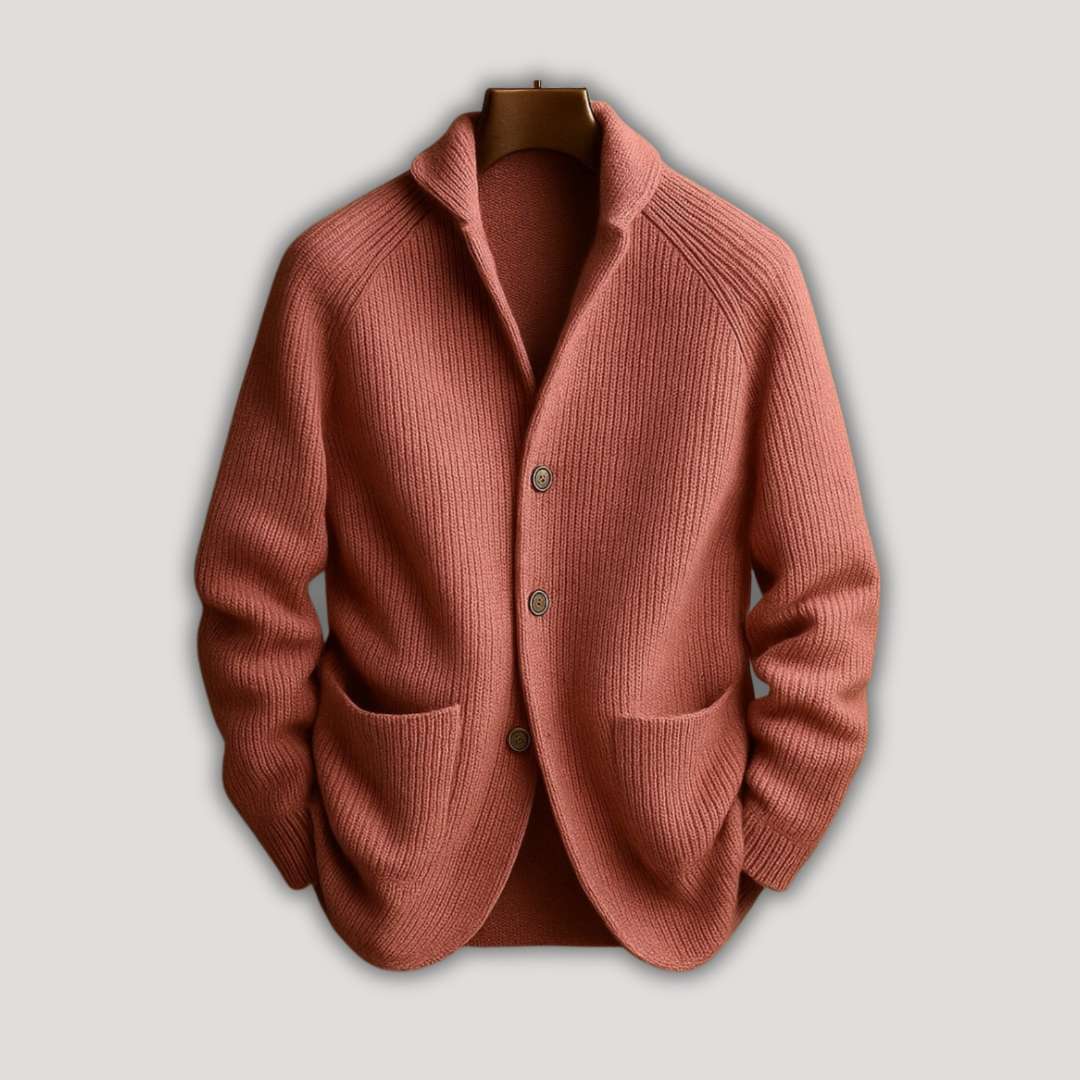 Sil | Cord Cardigan For Men