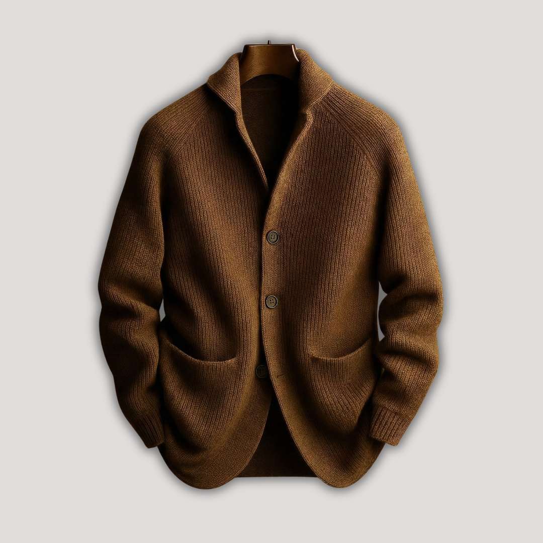 Sil | Cord Cardigan For Men