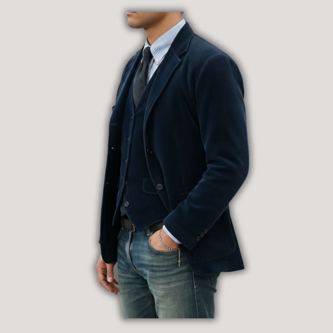 Tom | Blazer and Waistcoat Set in Velvet