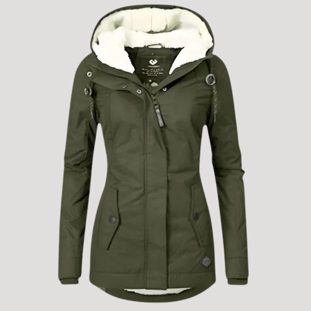 Seravia | Waterproof Winter Jacket with Hood