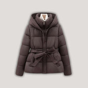 Ciara | Winter Puffer Jacket with Hood snd Belt