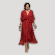 Arabella | Flowing V-Neck Silhouette Dress