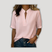 Margaux | Elegant Notched Collar Blouse